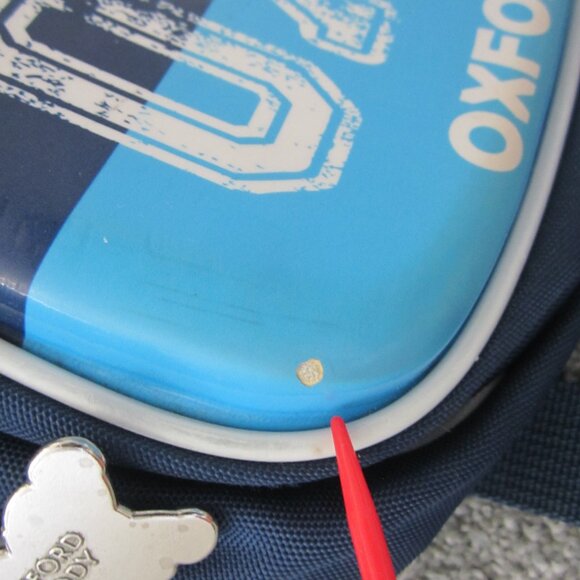 University of Oxford Teddy Blue Backpack / Bag - 17" x 17" - Used - Picture 3 of 16